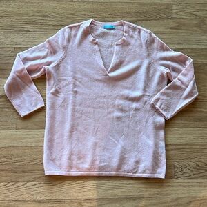 J. McLaughlin pink cashmere sweater